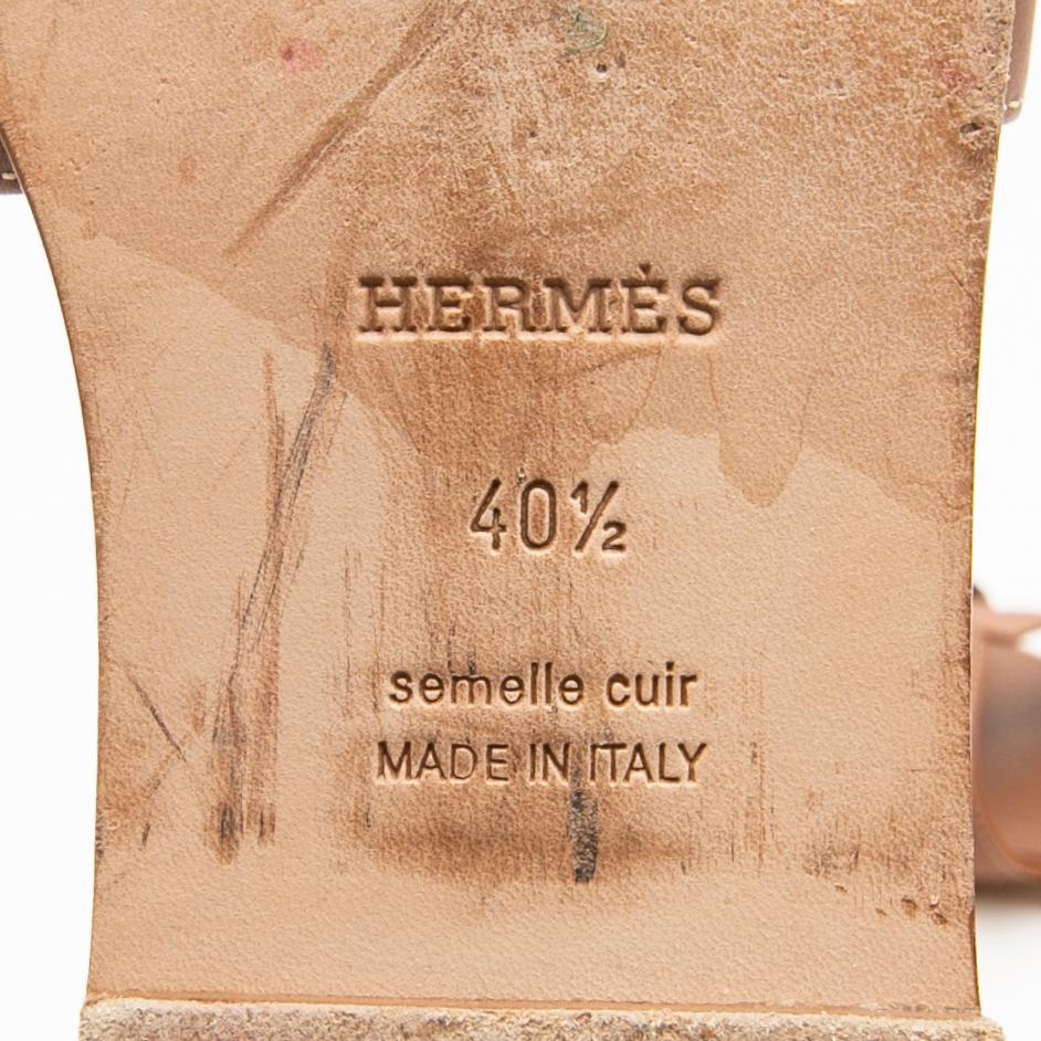 Hermès, Sandals, “H”, size 40 1/2.