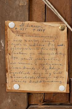 Marcus Larsson, attributed to, Male portrait, possibly self-portrait.