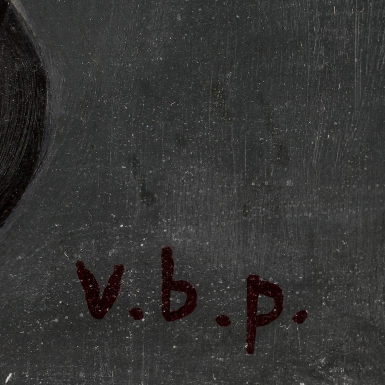 VILHELM BJERKE-PETERSEN, olja på pannå, monogramsignerad.
