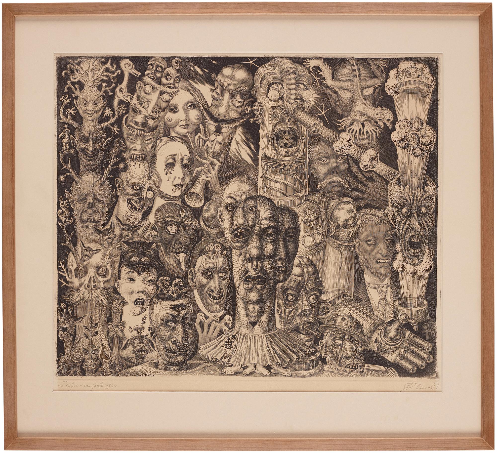 Eduard Wiiralt, "Põrgu" (Hell).