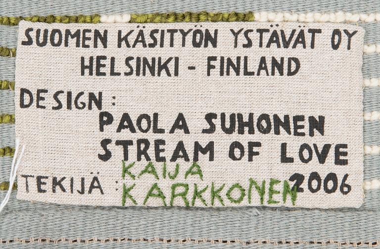 PAOLA SUHONEN, "Stream of Love" RYIJY, Suomen Käsityön Ystävät Oy 2006.