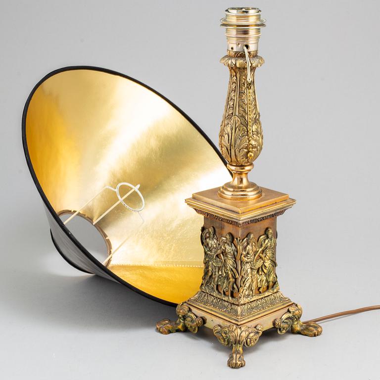 BORDSLAMPA, empirestil, 1900-talets mitt.