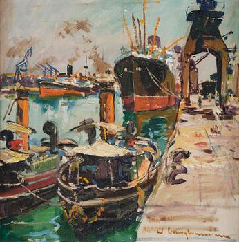 700. Walter Langhammer, The Harbour in Mumbai.