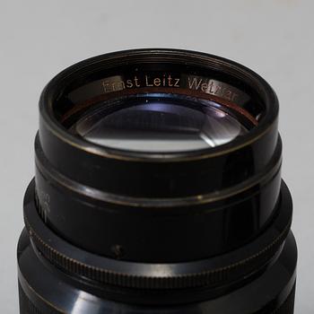 Hektor f=7,3 cm 1:1,9 lens no 122214, Ernst Leitz, Wetzlar.