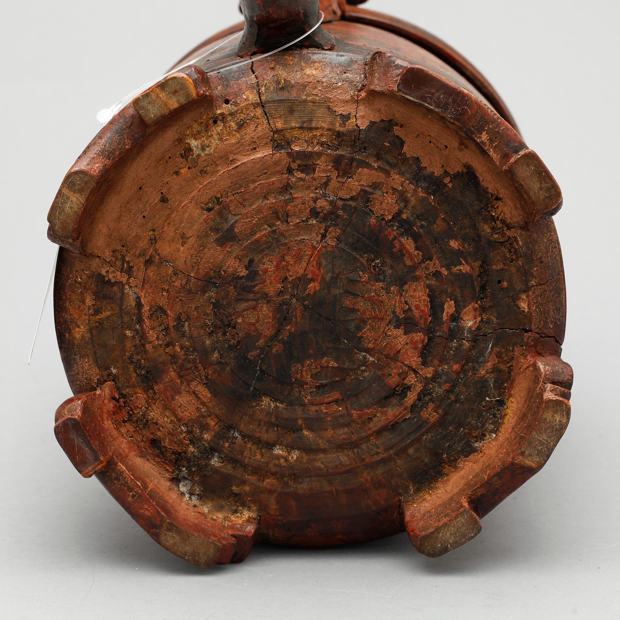 DRYCKESKANNA, trä, Norge 1700/1800-tal.