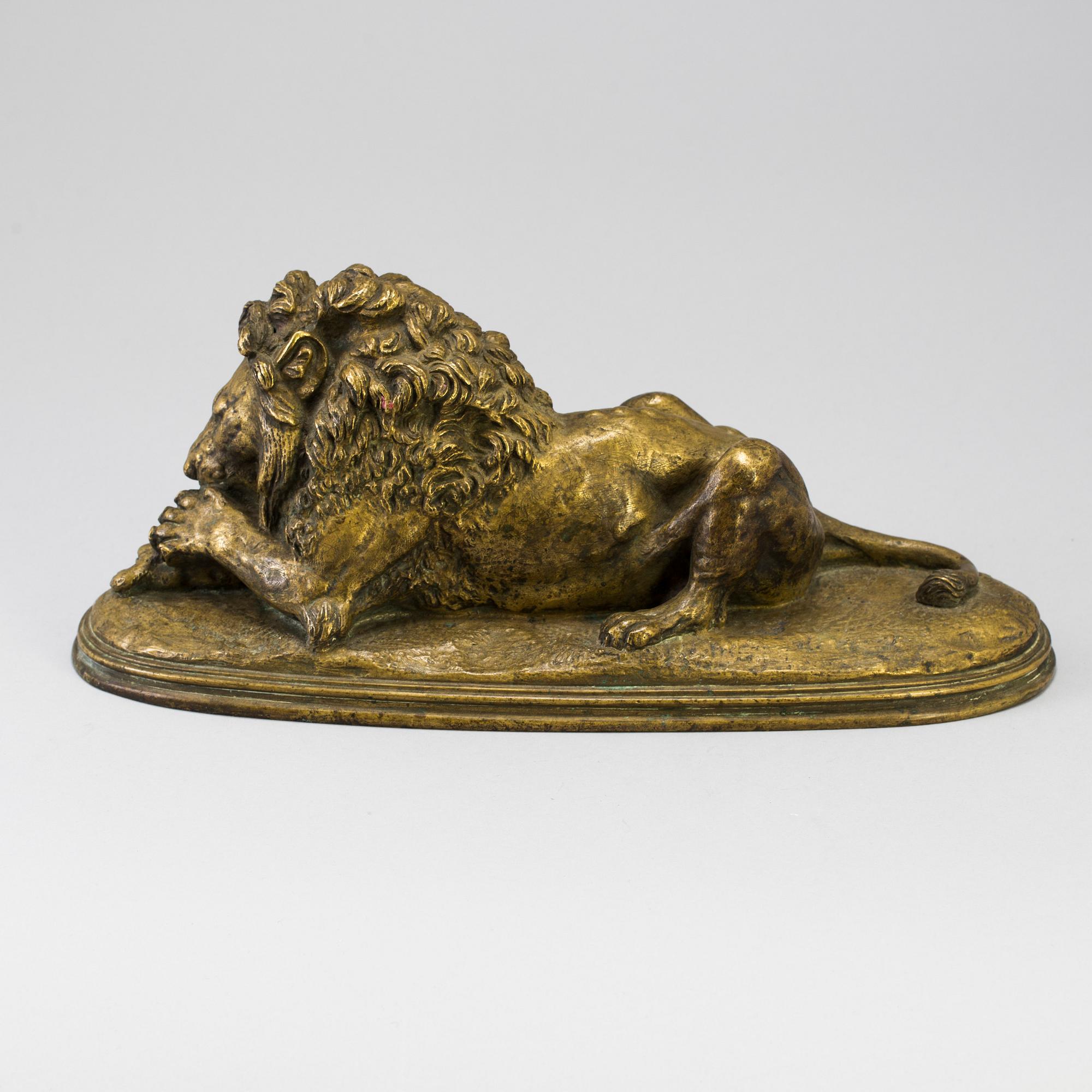 A bronze sculpture by Paul-Édouard Delabrièrre, 19th century.