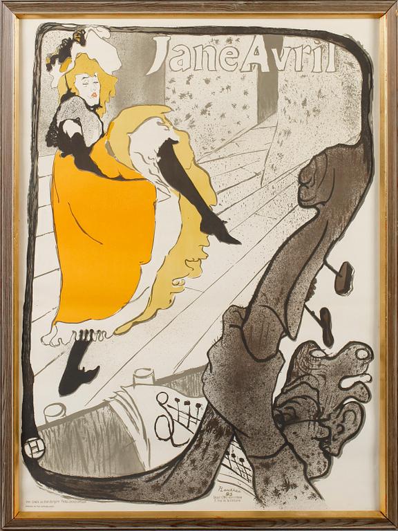 HENRI DE TOULOUSE-LAUTREC, efter, affisch, 1900-tal.