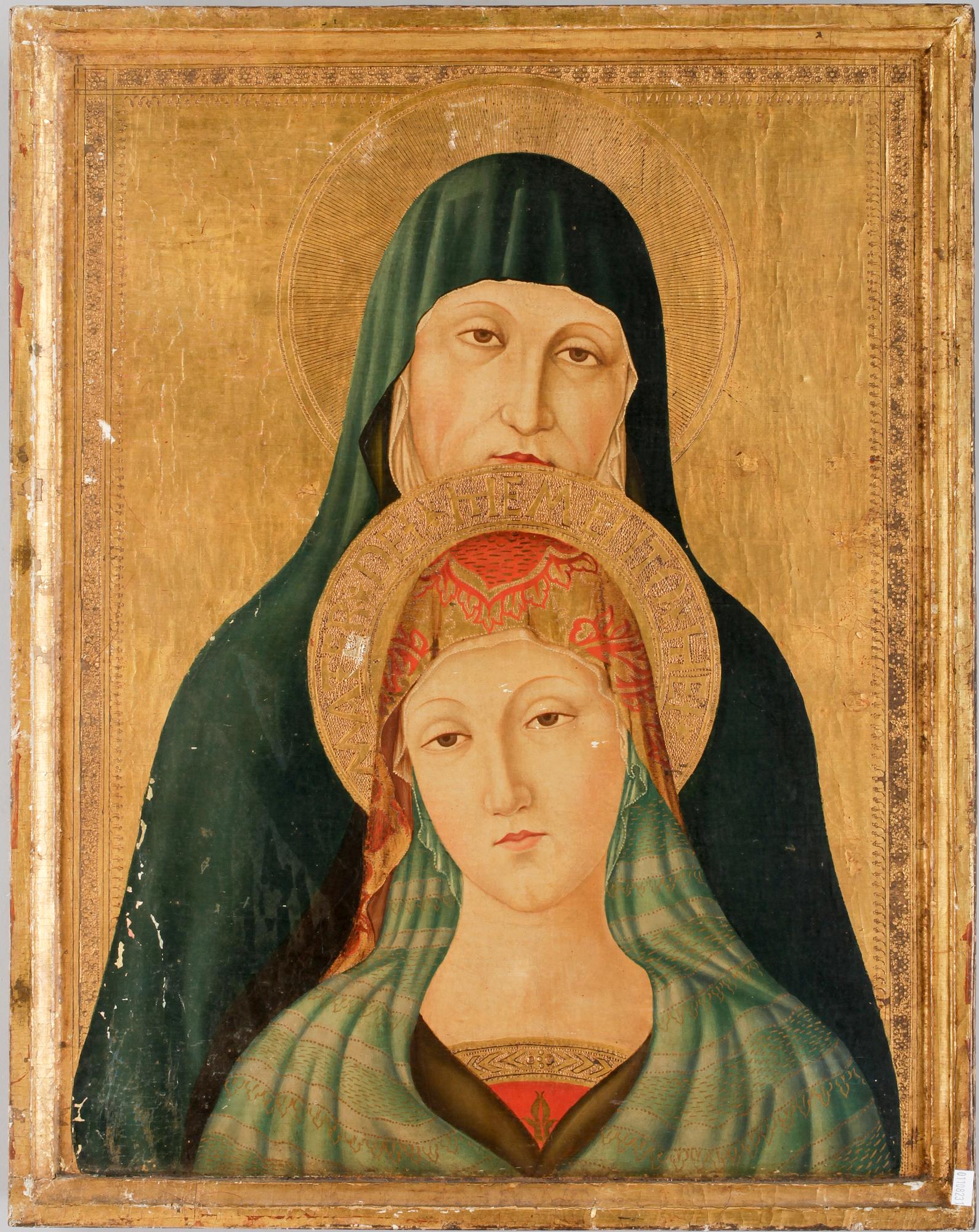 OKÄND KONSTNÄR, olja på pannå, 1800-tal.