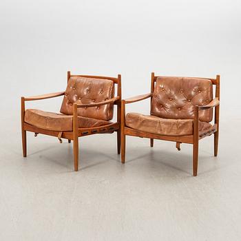 Ingemar Thillmark, armchairs, a pair, "Läckö", OPE Möbel. 1960s.