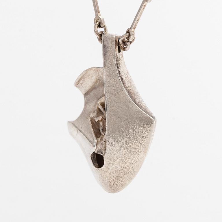 Björn Weckström, necklace, “Auriga”, silver, Lapponia, 1977.