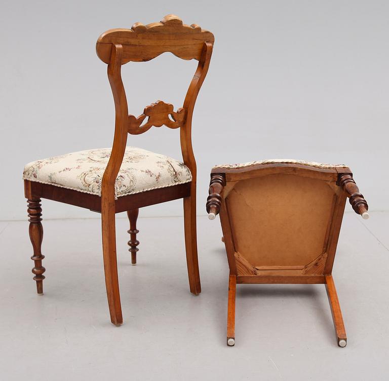 STOLAR, 4 st, Biedermeyer, 1800-talets andra hälft.