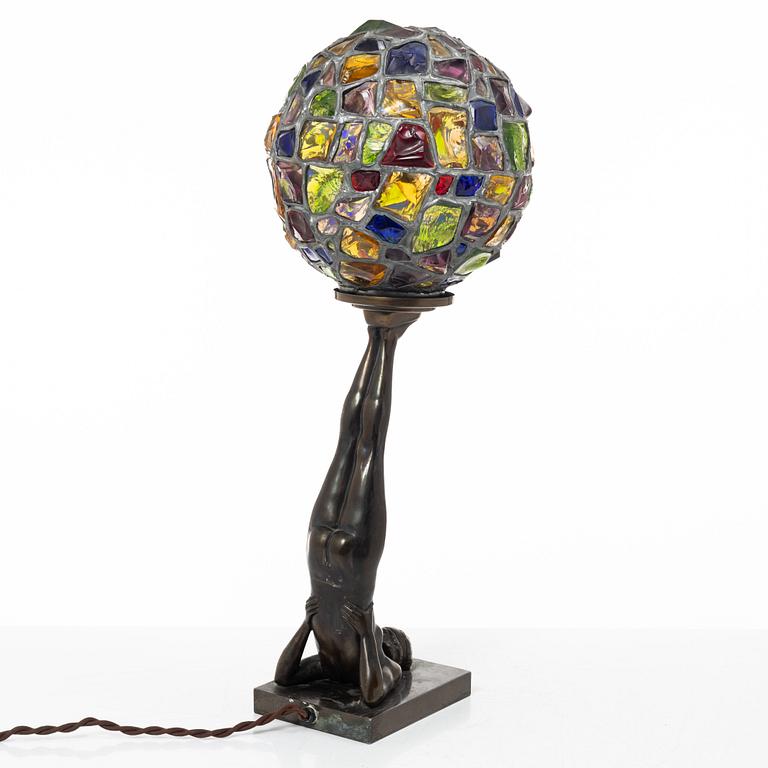 Table lamp, Art Deco style, mid-20th century.