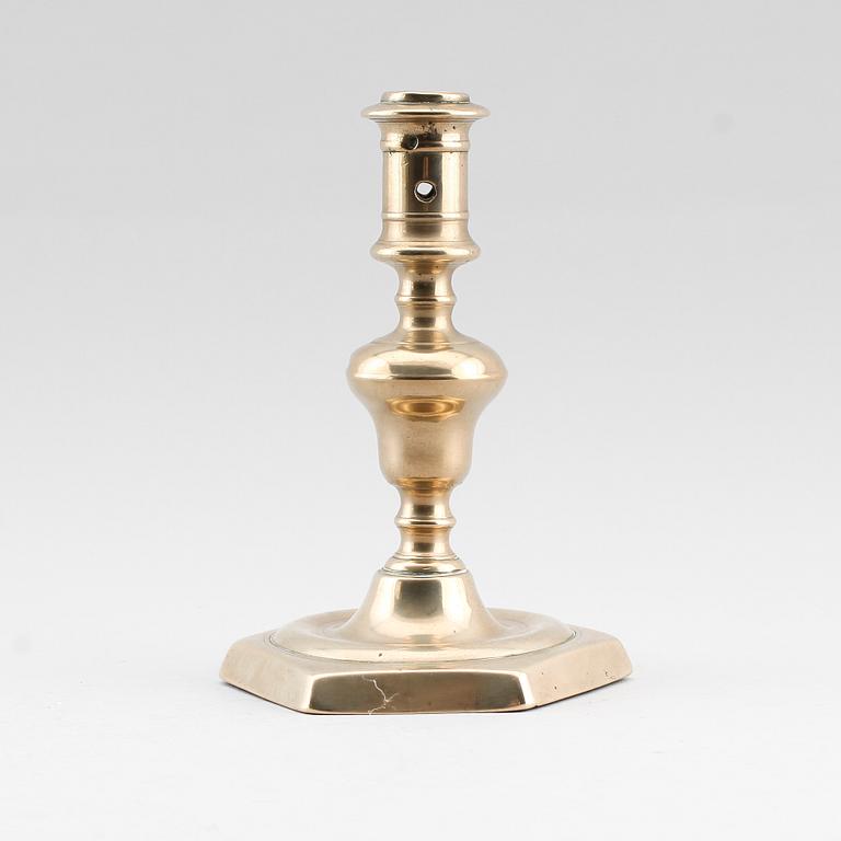 LJUSSTAKE, mässing, 1600-tal.