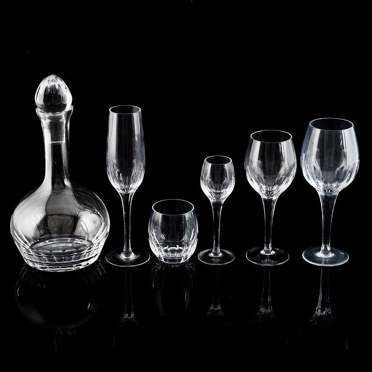 SIGVARD BERNADOTTE, glasservis, 89 delar.  "Marianne Millenium", Sigvard Bernadotte, 2000.