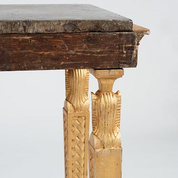 A late Gustavian early 19th century console table by J Frisk.