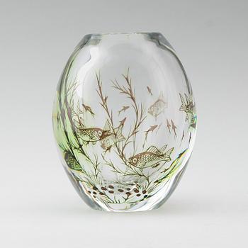 VAS, glas, Fiskgraal, Edward Hald, Orrefors.