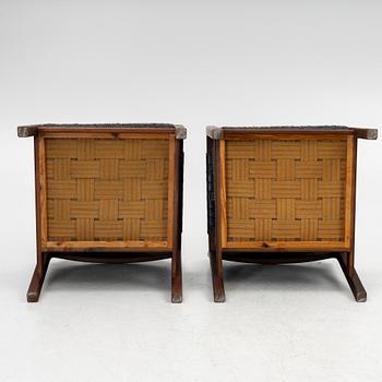 Carl Gustaf Hiort af Ornäs, A pair of easy chairs, 'Rialto',  Puunveisto Oy, Finland, mid 20th century.