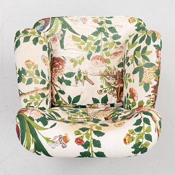 Josef Frank, a model 568 armchair, Firma Svenskt Tenn Sweden, after 1985.