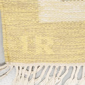 A flat weave by Ida Rydelius, signed IR, second half of the 20th century, 235 x 169 cm.