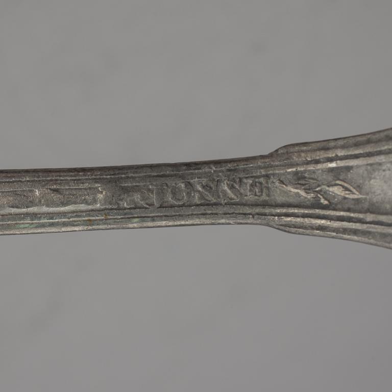 SKEDAR, 17 stycken, tenn, 17/1800-tal.