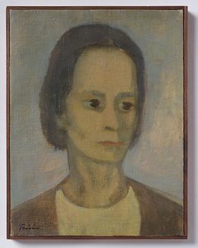 Vera Frisén, oil on relined canvas, signed.