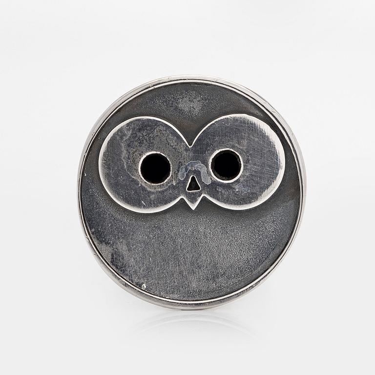 Dekorationsföremål/brevkniv i form av fjäder, sterlingsilver, Lapponia 1984.