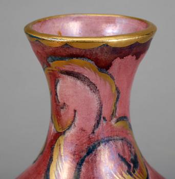 VAS, stengods, jugend, Josef Ekberg, Gustavsberg. 1927.