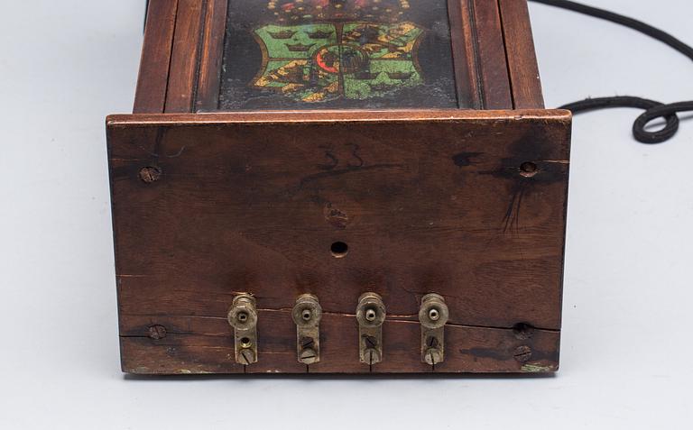 VÄGGTELEFON, Telegrafverkets Verkstad, Stockholm.