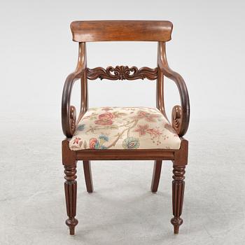 Skrivbord med karmstol, 1800-tal.