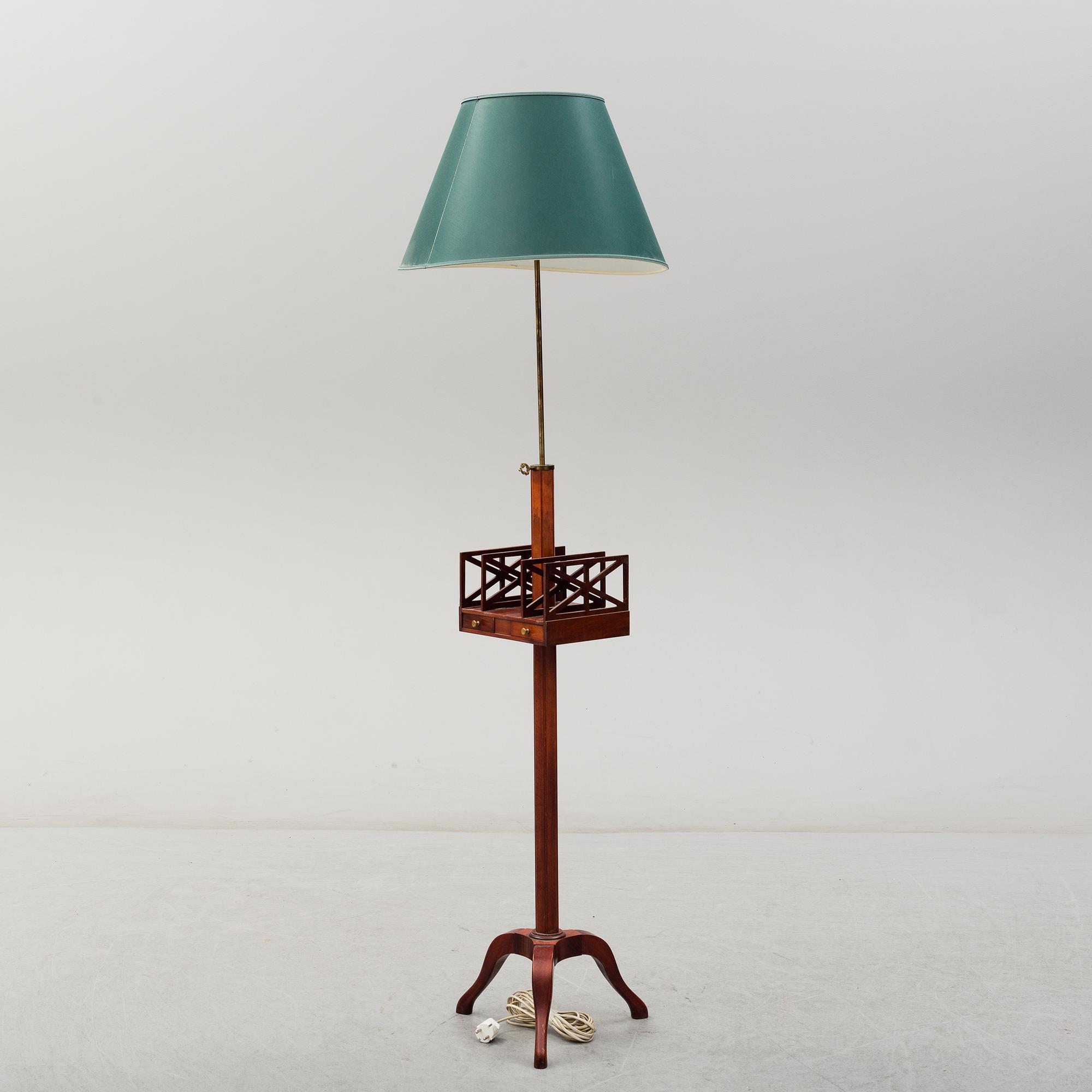 A two light floor lamp, second half of the 20th century.