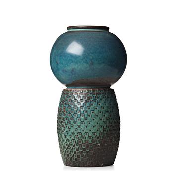 74. Stig Lindberg, a stoneware vase, Gustavsberg studio, Sweden 1963.