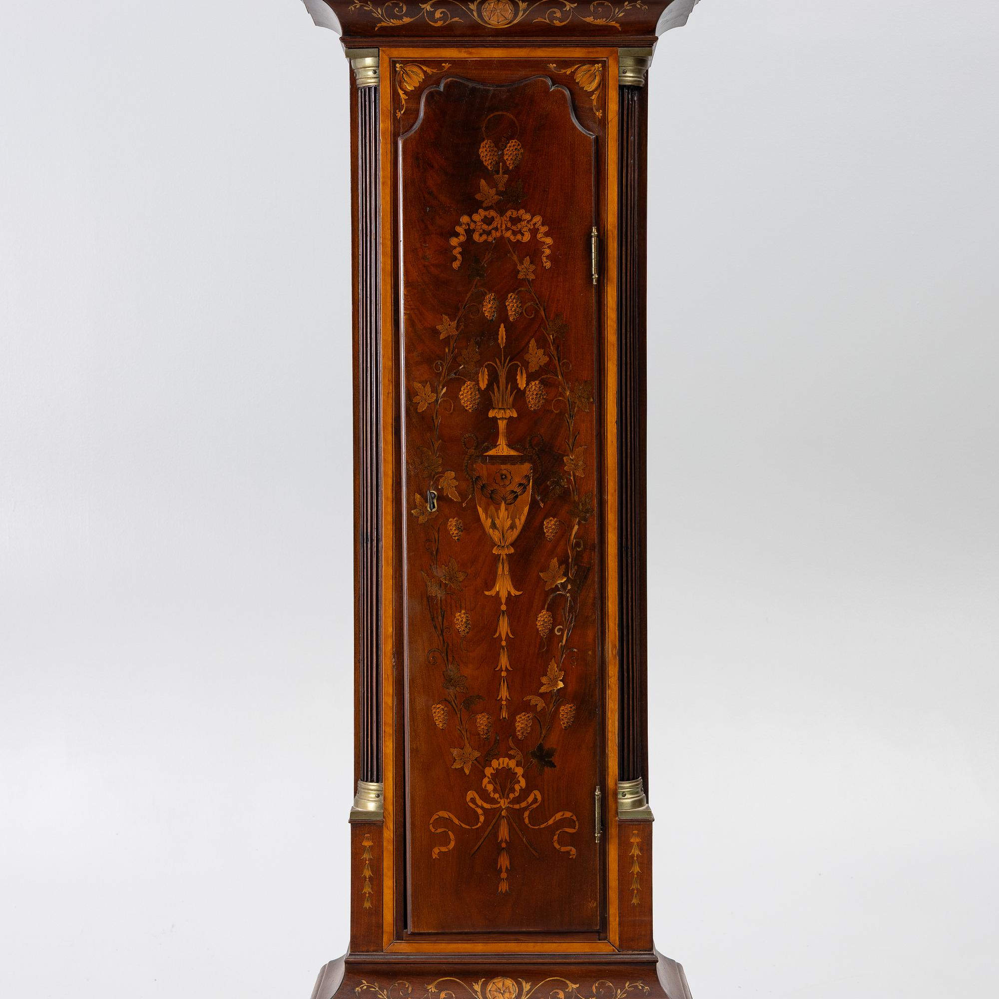 Longcase clock, Jonas Barber, Ratclif Cross, London, 18th century.