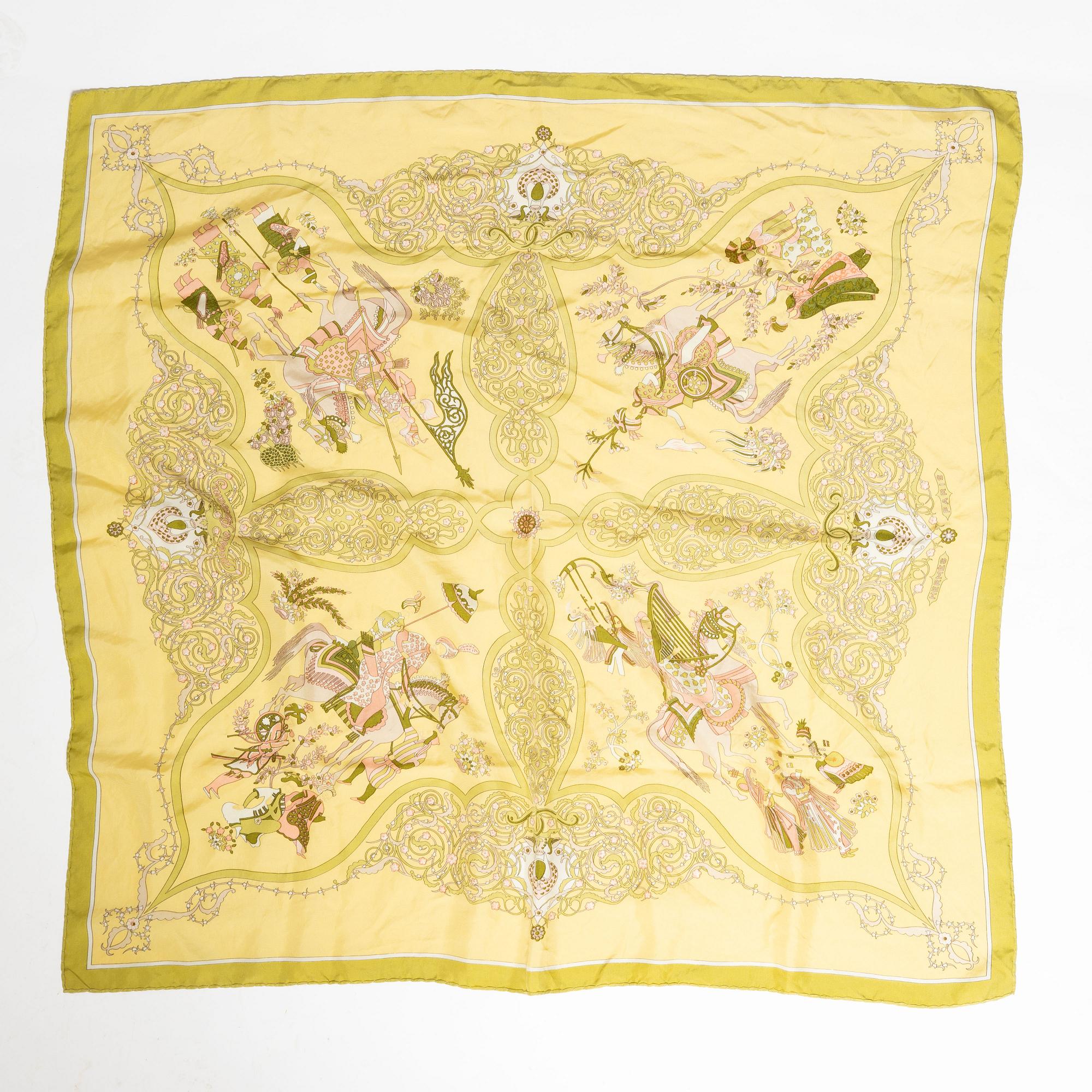 Hermès, scarf, "Persian Poetry".