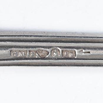 Möllenborg-Feron, bordsskedar, 10 st, silver, Stockholm 1860.