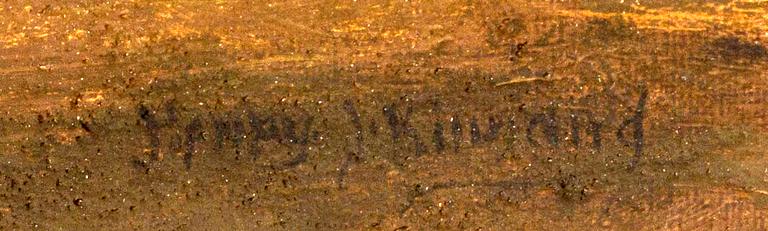 HENRY JOHN KINNAIRD, oil on canvas signed.