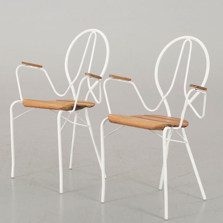 TWO TORSTEN AHLSÉN GÄRSNÄS GARDEN CHAIRS.