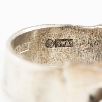 Jan-Christer Lundqvist, ring, sterlingsilver med sten, Skövde 1998.