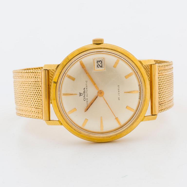 ONSA, Super Automatic, wristwatch, 34 mm,