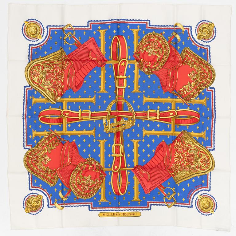 Hermès, scarf, "Selles a Housse".