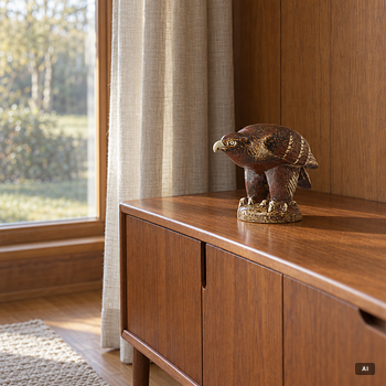 Lisa Larson, a 'Kungsörn' figurine, Gustavsberg for NK, Nordiska Kompaniet in collaboration with WWF.