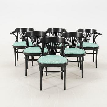 Armchairs, 6 pieces, Gemla, late 20th/early 21st century.