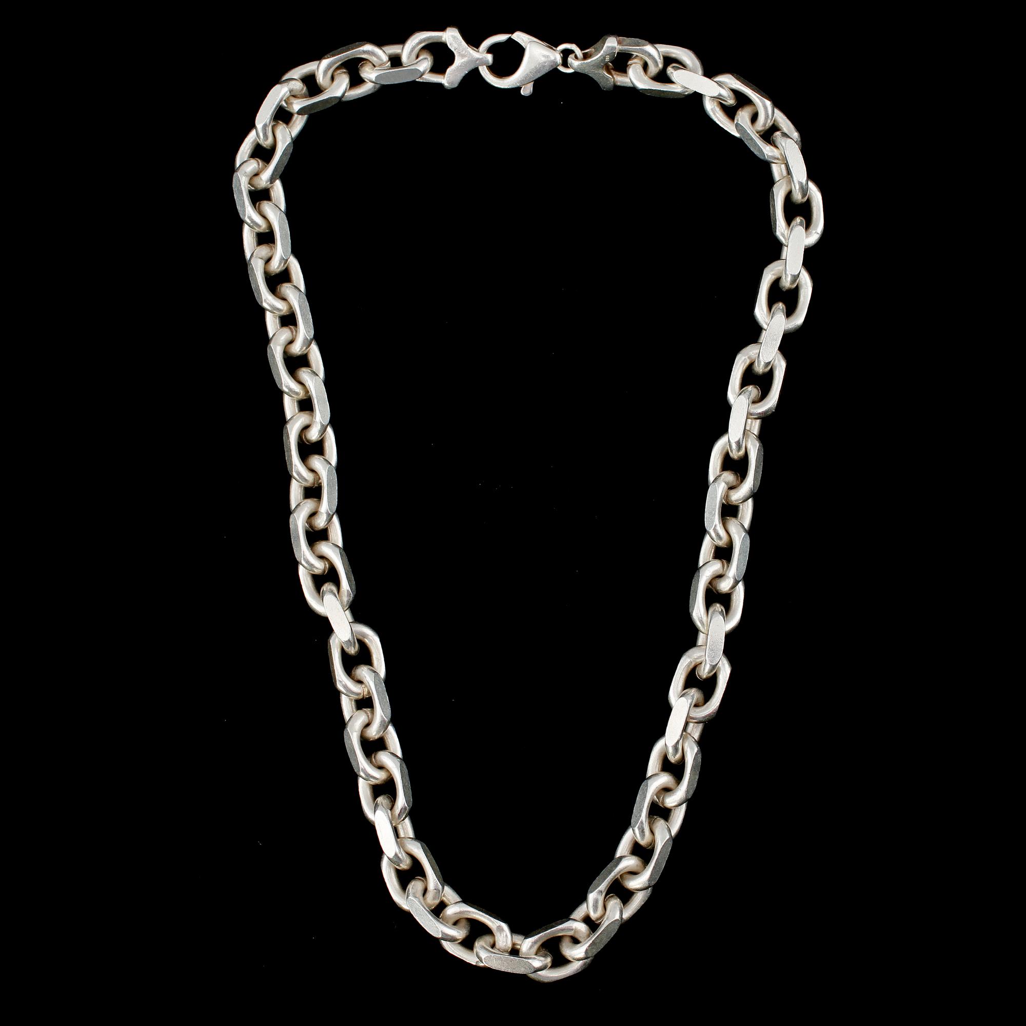 HALSKEDJA, silver, stämplad TSD, sekelskifte 1900/2000. Vikt 160 g.