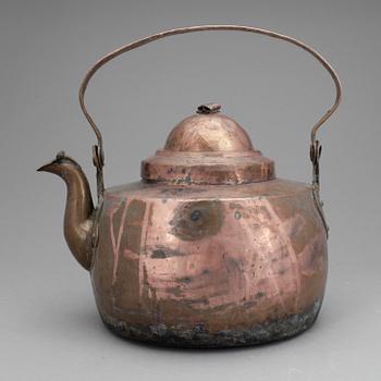 KAFFEPANNA, koppar, omkring 1800.