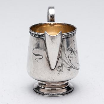 GRÄDDSNÄCKA, silver, Russland, 1800/1900-tal. Vikt 106,8 g.