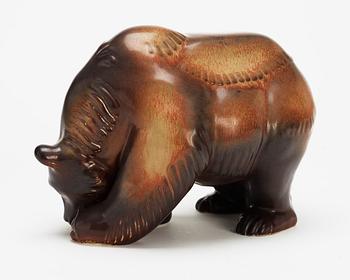 A Gunnar Nylund stoneware figure of a bear, Rörstrand.