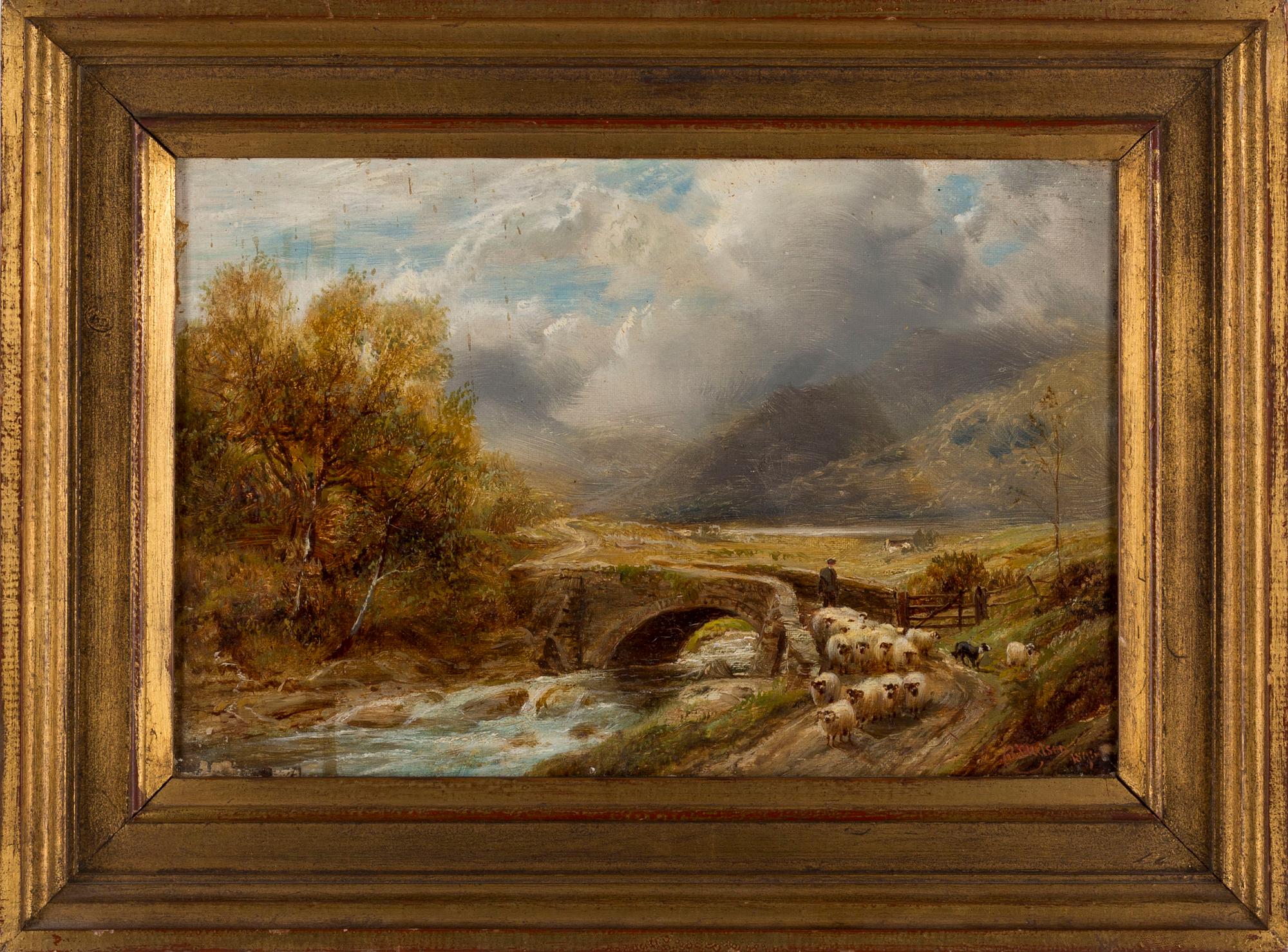 ROBERT WATSON, two paintings, oil on canvas, signed R Watson and dated 1894.