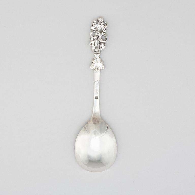 A Danish silver spoon, mark of Erik Stridbeck (1770-1842), Copenhagen.