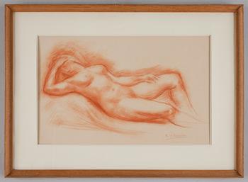 Robert Wlerick, Nakenstudie.