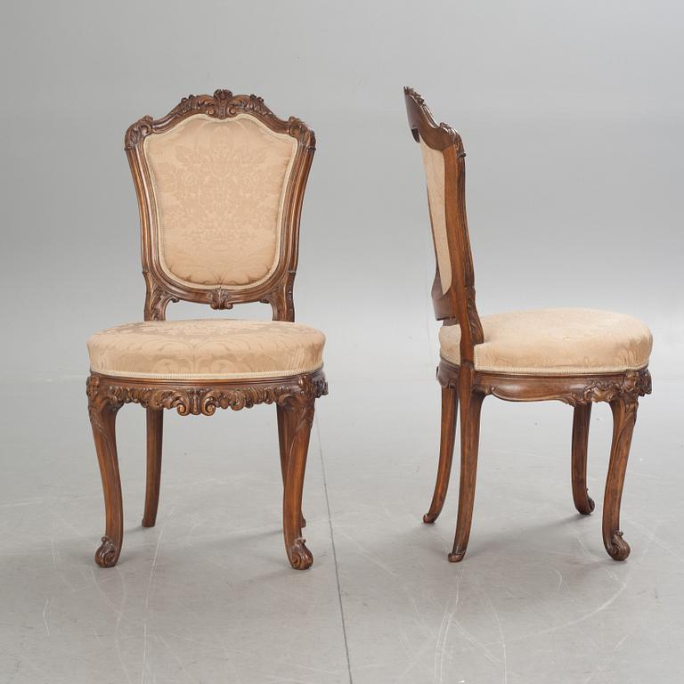 SALONGSMÖBEL, 7 delar, Louis XVI-stil, 1900-talets första hälft.