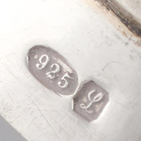 PARTI SILVER, 13 delar samt SKÅL, nysilver, 1800/1900-tal. Silver vikt ca 399 g.